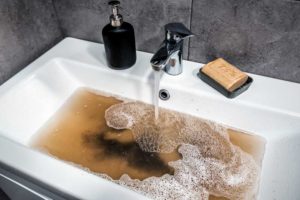 clogged drain